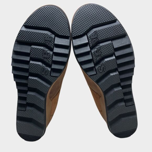 Sorel Chelsea Wedge Boots 7.5 Evie Brown Pull On Casual Heels - Picture 8 of 9